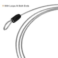 thumbnail image 4 of Unique Bargains Security Cable 2.5mm x 1.5m/5ft Coated Luggage Lock Wire Rope with Double Loop, Clear, 3 Pack, 4 of 5