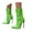 A Green, variant on Women's Gail Heeled Ankle Bootie Fashion Pointed Toe Stiletto High Heel Boots For Party Carnival Evening Dress Nightclub Shoes