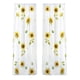 thumbnail image 4 of Cortina transparente con estampado digital de girasoles, dos paneles, duradera y de fácil instalación. 132x183cm, 4 of 9