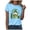 Sky Blue, variant on Women St Patricks Day Shirt Irish Shamrock T Shirt Patrick Clover Shirts Green Graphic Tees Funny Tops,XL