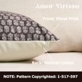 thumbnail image 2 of Floral Pillow Covers 18x18 Couch Pillows for Living Room Farmhouse Neutral Pillow Covers Decorative Throw Pillow Covers Accent Sofa Pillows 1PC, Dark Brown, 2 of 15