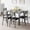 Gray, variant on GAOMON Dining Table Set for 4, 5 Piece Dining Room Set with 4 Wood Chairs, Farmhouse Rectangle Wood Kitchen Table Set for Breakfast Nook, Small Places, Apartment,Vintage