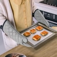 thumbnail image 4 of Manoplas para horno ARCLIBER resistentes al calor, acolchadas, 33 cm, gris, 4 of 6