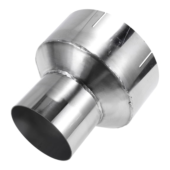 Unique Bargains 3" OD to 5" OD Mandrel Exhaust Bend Elbow Concentric Reducer 201 Stainless Steel Pipe Adapter 5 inch Length Silver Tone