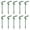 10pcs, variant on Plant Support Stakes for Potted Plants U-Shaped Flower Support Rings, Half Round Supports , Modular Plant Stands for Tomato, Hydrangea, Indoor Plants