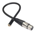 thumbnail image 1 of Conector jack macho XLR de 20 cm macho a jack hembra de 3,5 Cable de micrófono estéreo, 1 of 8