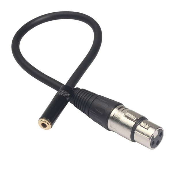 Cable de alimentación de audio con conector jack estéreo de 3,5 mm/jack a conector XLR/cable de alimentación de audio segundo