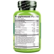 NATURELO Vitamin B Complex with Methyl B12, Methyl Folate, Vitamin B6, Biotin Plus Choline, CoQ10, and Fruit & Vegetable Blend - Supports Energy & Healthy Stress Response - Vegan - 240 Capsules