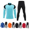 thumbnail image 2 of Chándal de fútbol para hombre, pantalones de fútbol, camisetas para correr, ropa de manga larga, uniformes de entrenamiento para equipo, talla grande 6XL, 2 of 5