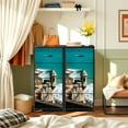 thumbnail image 6 of 4 Drawer Vertical Storage Dresser Views historic Spanish fort El Morro San Juan Puerto Rico with Wood Top Fabric Pull Drawers, 6 of 8