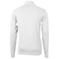 thumbnail image 3 of Men's Cutter & Buck White Ohio State Buckeyes Virtue Eco Pique Recycled Quarter-Zip Pullover Top, 3 of 3
