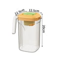 thumbnail image 2 of 2.2L Refrigerator Cold Water Pitcher Summer Large Capacity Transparent Drink Bucket Kitchen Bedroom Plastic Water Jug, 2 of 7