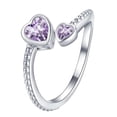 thumbnail image 2 of SeekLGT Twelve Birthstones Rotating Rhinestone Ring Adjustable Minimalist Crystal Jewelry Birthday Gift for Women and Loved Ones, 2 of 5