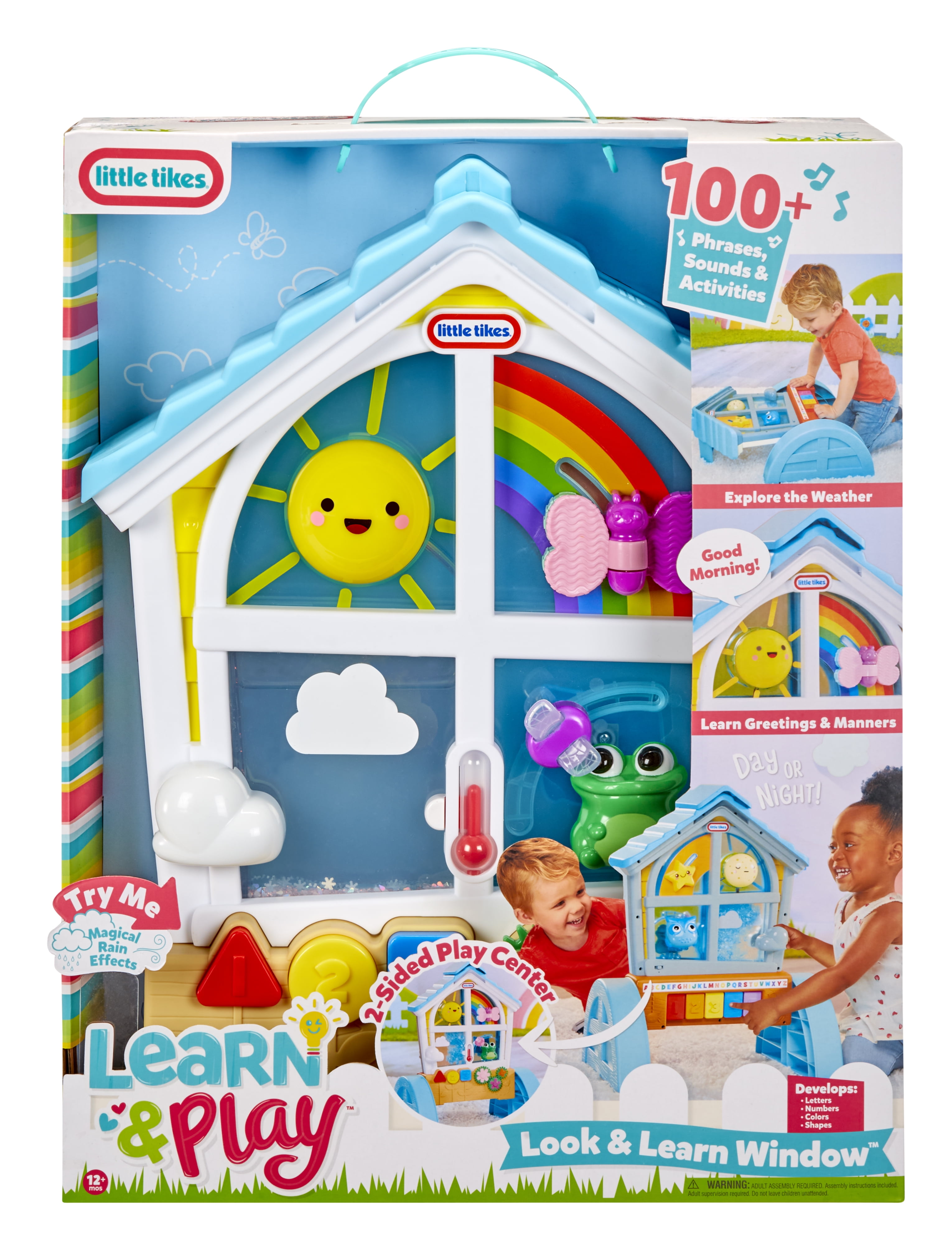 Little Tikes Learn & Play Look & Learn Window, Letters, Numbers, Sounds, Lights, Activity Table, Toy Gift, Infants Toddlers