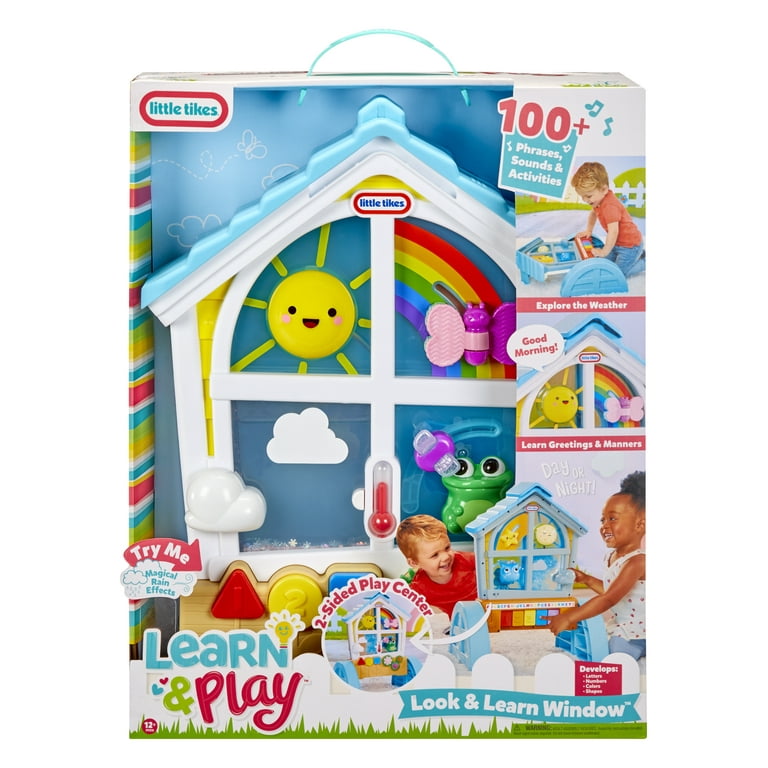 Little Tikes Learn Play Look Learn Window Letters Numbers Sounds Lights Activity Table Toy Gift Infants Toddlers Walmart