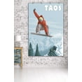 thumbnail image 3 of Taos, New Mexico, Jumping Snowboarder (36x54 Giclee Gallery Art Print, Vivid Textured Wall Decor), 3 of 3