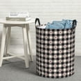 thumbnail image 6 of Sikiie Black Plaid Heart Print Round Dirty Clothes Basket, Waterproof Standing Foldable Storage Basket, for Laundry Room, Bedroom, Bathroom Storage-Small, 6 of 6