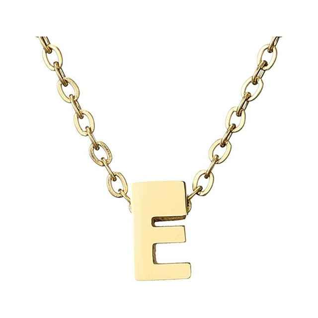 Delicado collar de oro para las mujeres lindo nombre de la letra gargantilla collares para niñas joyas