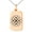 Rose, variant on Stainless Steel Celtic Quaternary Knot Rune Engraved Small Rectangle Dog Tag Charm Pendant Necklace