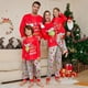 thumbnail image 1 of Conjunto de pijamas de algodón para padres e hijos, ropa de casa de dos piezas con estampado de letras de dibujos animados, otoño e invierno, novedad de 2023, 1 of 3