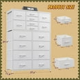 thumbnail image 2 of CRXX 57“H Tall Dresser for Bedroom with 16 Drawers,Fabric Dressers & chests of Drawers for Bedroom,Large Dresser for Closet,Sturdy Metal Frame & Wood Top,Entryway, Hallway-White, 2 of 10