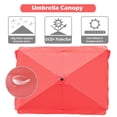 thumbnail image 2 of Yescom 10x6ft Universal Replacement Umbrella Canopy with Tippet Top Cover Patio Beach, 2 of 8