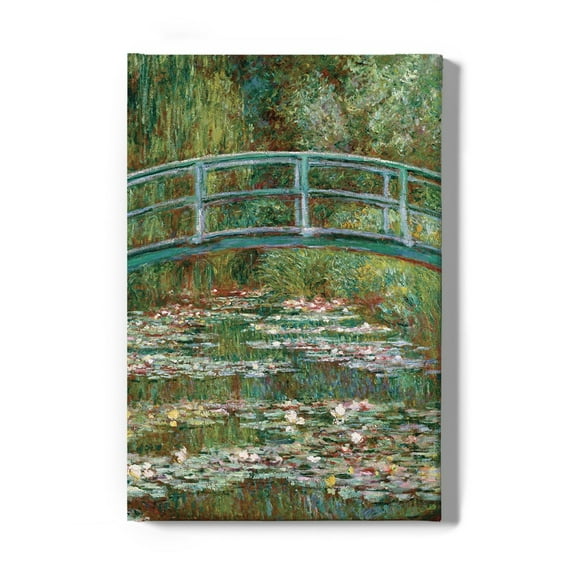 Bridge Over A Pond Wrapped Canvas -Claude O. Monet Designs,