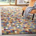 thumbnail image 2 of SAFAVIEH Soho Fortuna Geometric Wool Area Rug, Multi, 2' x 3', 2 of 8
