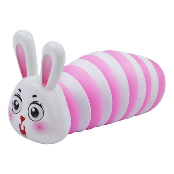 Luminous Stress Relief Slug Toy, Flexible Sensory Fidget with Click Sound, Hand Exercise Therapy, Anxiety Relief for Kids Adults, Solar-Powered Night Glow, Unique Gift