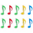 thumbnail image 1 of 10 Pcs Clips de Partition Clips de Livre de Musique Pinces en Forme de Notes de Musique Clips Créatifs, 1 of 8