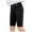 Black, variant on Girls Airplane Print High Waist Bermuda Shorts – Graphic Design Fitted Yoga Pants, Fun Summer Outer Wear Clothes for Girls, Casual Active Look for Kids
