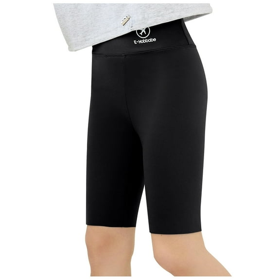 Cathalem Shorts for Teen Girls Kids Girls Bike Shorts,Plain Sports Activewear Dance Bottoms (Black,14-16 Years)