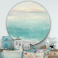 thumbnail image 3 of Designart 'From the Shore' Farmhouse Metal Circle Wall Art, 3 of 3