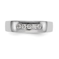 thumbnail image 4 of 14K White Gold Wedding Diamond Round Ring Band, 4 of 7