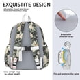 thumbnail image 5 of Pioneer Flower Backpack for School,Cute School Bag,Schoolbag with Adjustable Shoulder Straps & Padded Back,13.4"x11"x4.7", 5 of 6