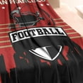 thumbnail image 3 of San Francisco Throw Blanket Gift for Men Women, Flannel San Francisco Blanket for Sofa Bed Sofa Living Room Chair,Football Team Throw Blanket 50X60 Inches., 3 of 5