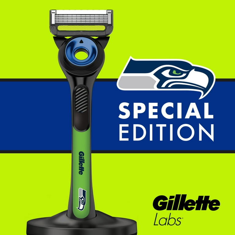 Gillette Labs Official Seahawks Licensed Razor for Men, 1