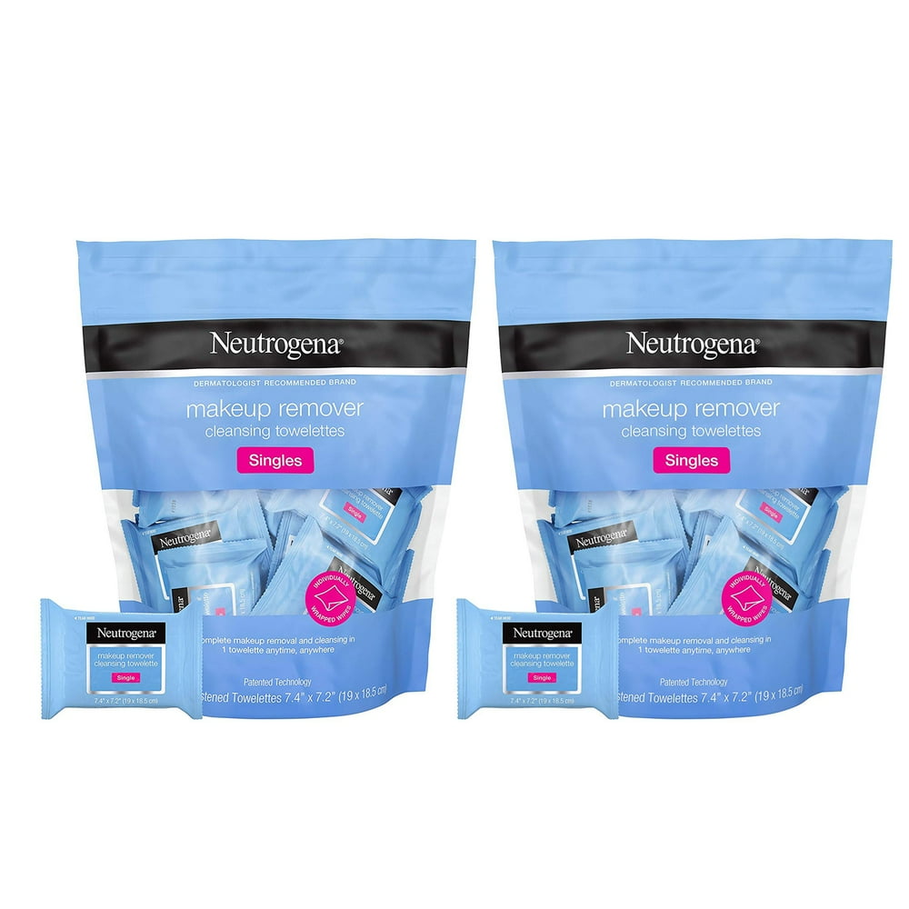 Neutrogena Cleansing Facial Wipes, Individually Wrapped, 1 Bag of 20