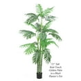 thumbnail image 2 of The Mod Greenhouse 72" Artificial Golden Palm Tree in Black Matte Planter's Pot, 2 of 5