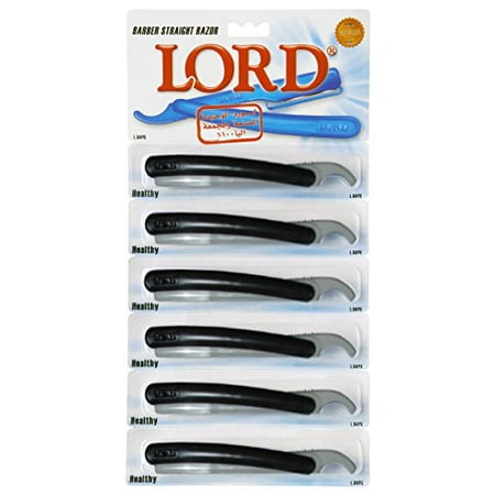 LORD Straight Razor Barber Single Edge Disposable 6 pcs. L04PS ...