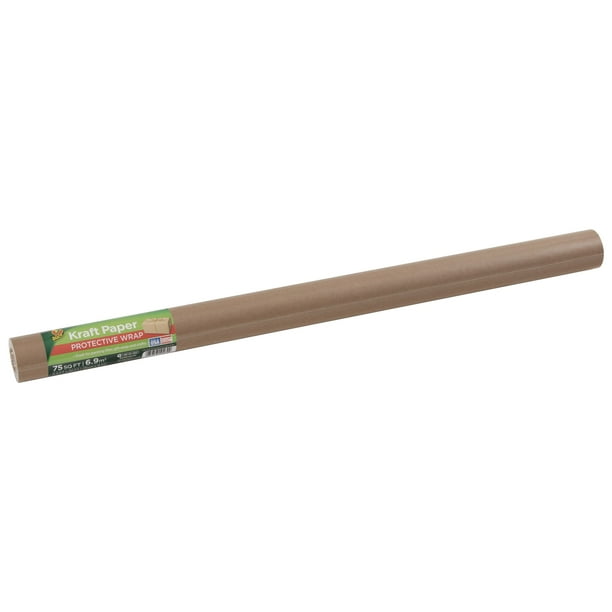 Duck Brand 2 5 Ft X 30 Ft Solid Brown Kraft Packing Paper Walmart Com Walmart Com