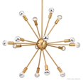 thumbnail image 7 of Urban Ambiance Luxury Mid-Century Modern Chandelier, Size: 25-1/2"H x 24.167"W, with Modern Style Elements, Brushed Bronze Finish, UHP2523, 7 of 7