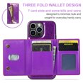 thumbnail image 2 of Tarise 2 in 1 Detachable Wallet Case for iPhone 14 Plus, Glitter PU Leather Card Holder Money Pocket Shockproof Kickstand Magnetic Hybrid Phone Back Protective Cover for iPhone 14+ 6.7 inch,Darkpurple, 2 of 11