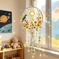 thumbnail image 4 of Clearance! Suncatcher Window Hanging Ornament Floral Hummingbird Acrylic Wind Chime with Crystal Pendant for Home Bedroom Living Room Window Garden Boho Wall Art Decor, 4 of 7