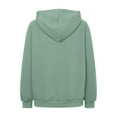 thumbnail image 6 of kpoplk Women's Letter Print Hooded Sweatshirt Drawstring Long Sleeve Drop Shoulder Hoodies(Green,S), 6 of 6