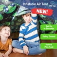 thumbnail image 4 of USA Toyz Air Dome Inflatable Indoor Outdoor Pop-Up Play Tent, Playhouse for Kids (Black), 4 of 6