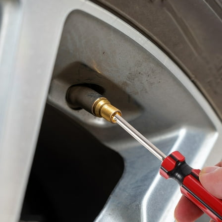 EXHUMKY Valve Core Removal Tool Set Assorted Color 45 Steel PP Material 5Pcs