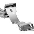 thumbnail image 4 of Solid Two Tone Steel Strap 24mm Silver Stainless Brushed Surface, 4 of 5