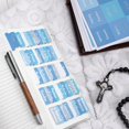 thumbnail image 2 of Laminated Blue Bible Tabs,Bible Journaling Supplies,Bible Study Tabs for Women and Men,Old and New Testament Bible Book Index Tabs for Christian Gift, 2 of 7