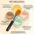 thumbnail image 2 of Concealer & Corrector KIT with Brush Mineral Makeup Set Bare Skin Matte Powder (5 gram Sample Size Jars, Light Concealer), 2 of 29